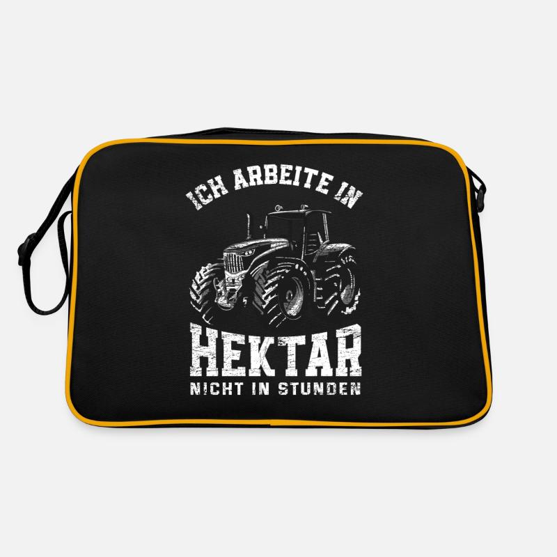 Traktor Landleben Spruch Geschenk Retro Tasche