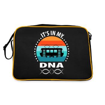 Tram Driver Tram Light Rail Tram - Retro Bag - black/gold - Back