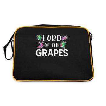 Le Seigneur du Raisin Vigneron Vigneron Vin - Sac Retro - noir/or - Dos