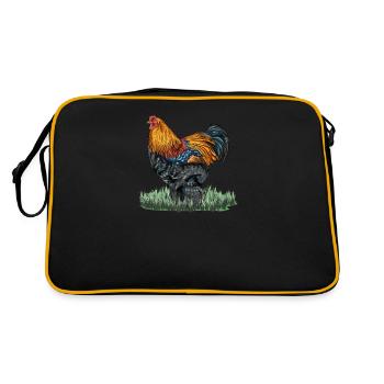 Brahma ChickenS I Chicken Poultry Motif for - Retro Bag - black/gold - Back