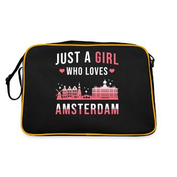 Amsterdam - Sac Retro - noir/or - Dos