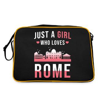 Rome - Retro Bag - black/gold - Back