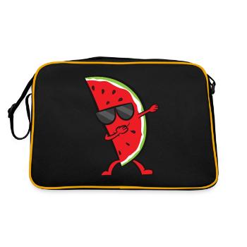 Dab Pastèque Amour Pastèque - Sac Retro - noir/or - Dos