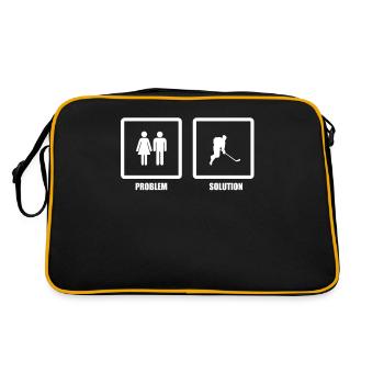 Problem Solved Ice Hockey - Retro Bag - black/gold - Back