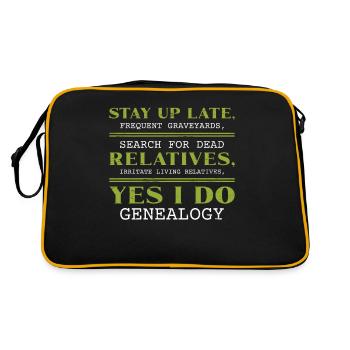 Généalogie de l’ascendance - Sac Retro - noir/or - Dos