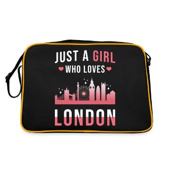 Londres - Sac Retro - noir/or - Dos