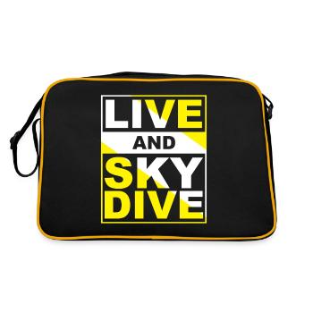 Skydiving Live Skydive - Retro Bag - black/gold - Back