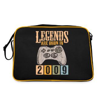 Anniversaire 2009 09 Gaming Retro Vintage Cadeau - Sac Retro - noir/or - Dos