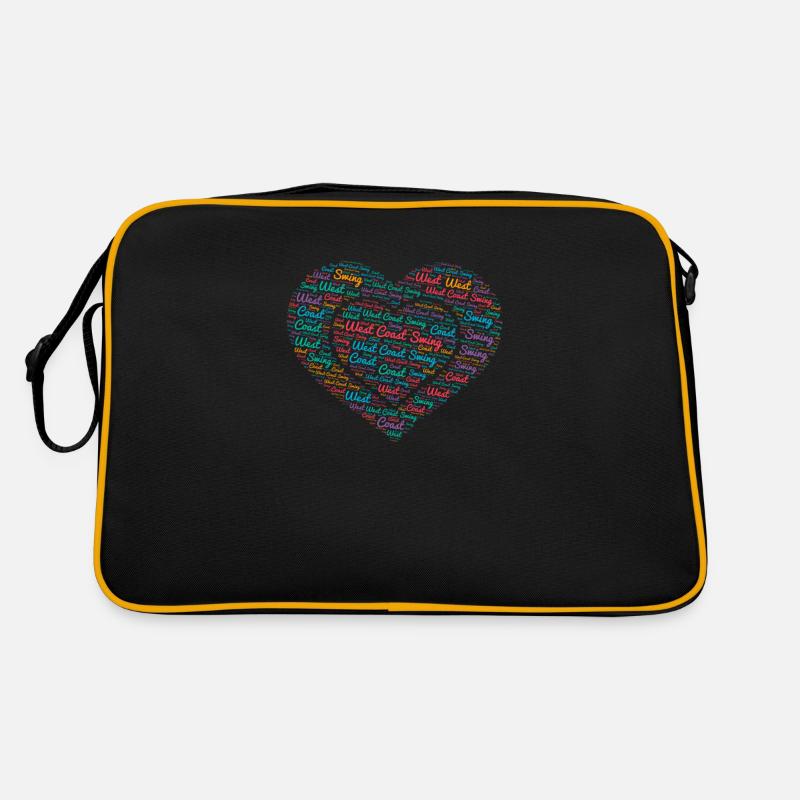 WCS Tanz West Coast Swing Dance Herz Geschenk Retro Tasche