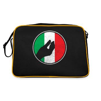 Italy hand - Retro Bag - black/gold - Back