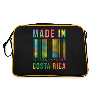 Costa Rica born Made in Costa Rica - Retro Bag - black/gold - Back