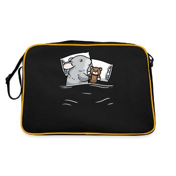 Chinchilla Chemise de sommeil Pyjama Chinchilla - Sac Retro - noir/or - Dos
