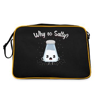 Salty pun - Retro Bag - black/gold - Back