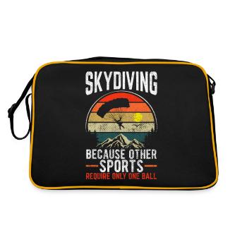 Parachutisme car d’autres sports ne nécessitent que 1 - Sac Retro - noir/or - Dos