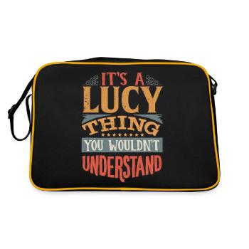It's A Lucy Thing You Wouldnt Understand - Lucy - Retro Bag - black/gold - Back