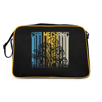 Mécanicien de voiture rétro vintage - Sac Retro - noir/or - Dos