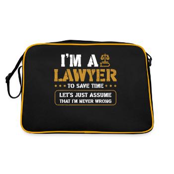 Faculté de droit & Avocat Je suis avocat Avocat Juridique - Sac Retro - noir/or - Dos