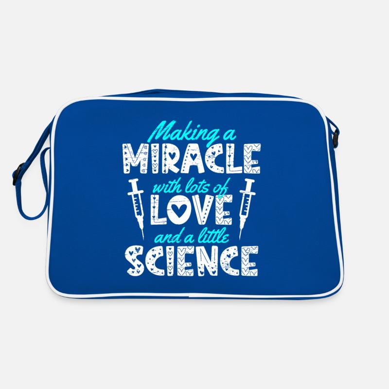 IVF-Mutter, die mit Liebe und Wissenschaft ein Wunder vollbringt Retro Tasche
