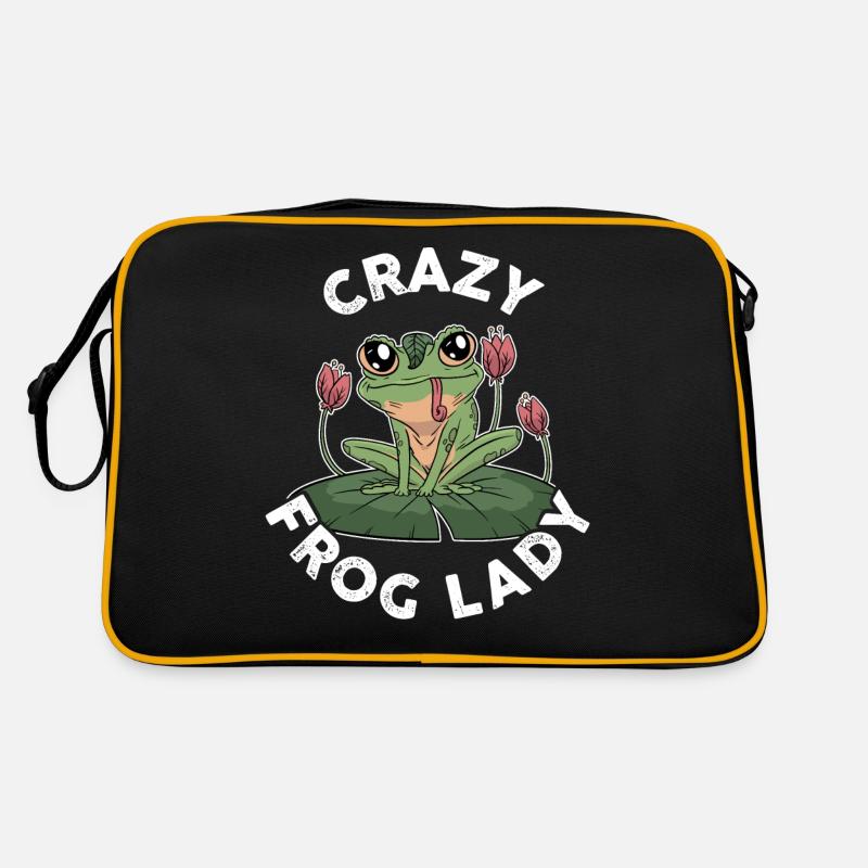 Crazy Frog Lady Frog Cadeau Sac Retro