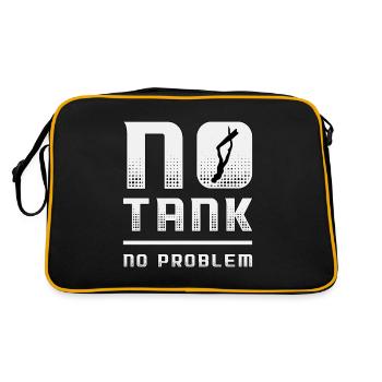 Freitaucher Freitauchen Apnoe Tauchen Geschenkidee - Retro Tasche - Schwarz/Gold - Hinten
