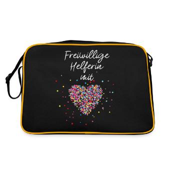 Freiwillige Helferin Bénévole Charité FSJ - Sac Retro - noir/or - Dos