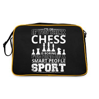 Pièces d’échecs Jeu d’échecs Échecs Échecs - Sac Retro - noir/or - Dos