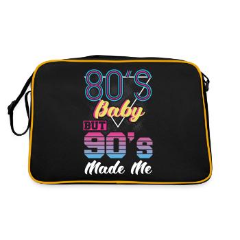 90s 90s Costume 90s Mode - Sac Retro - noir/or - Dos