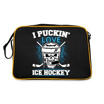 Bâtons de hockey sur glace Hockey sur glace Hockey sur glace - Sac Retro - noir/or - Dos