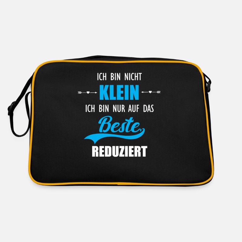 Ich bin nicht klein Retro Tasche