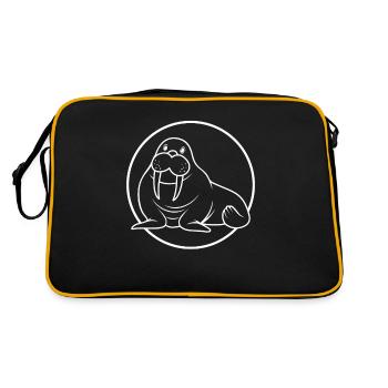 Walrus Walrus Gift Gift - Retro Bag - black/gold - Back