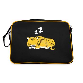 Pyjama Tigre Endormi Tigre Mignon Tigre - Sac Retro - noir/or - Dos
