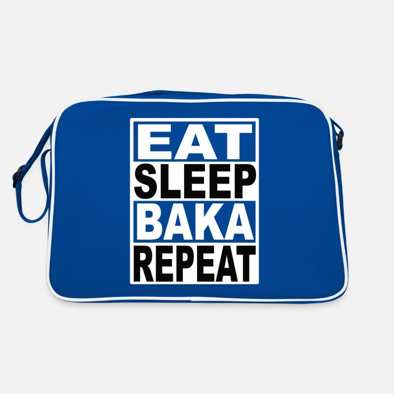 Eat Sleep Baka Repeat Retro Bag