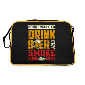 Grill Grill Bière - Sac Retro - noir/or - Dos