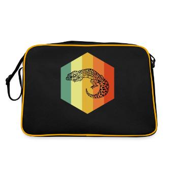 GECKO Retro Gekko Shirt - Retro Bag - black/gold - Back