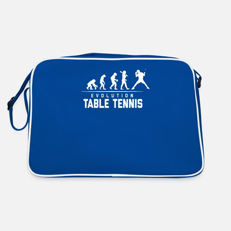 EVOLUTION OF TABLE TENNIS Retro Tasche