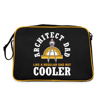 Architectes Papa Drôles Architectes Cadeau - Sac Retro - noir/or - Dos