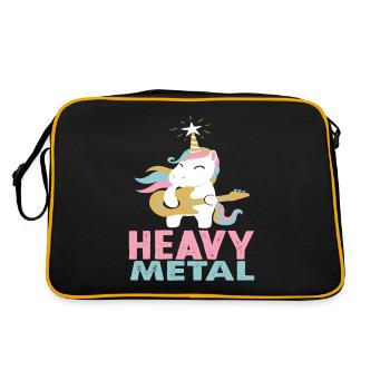 Licorne Heavy Metal Musique - Sac Retro - noir/or - Dos