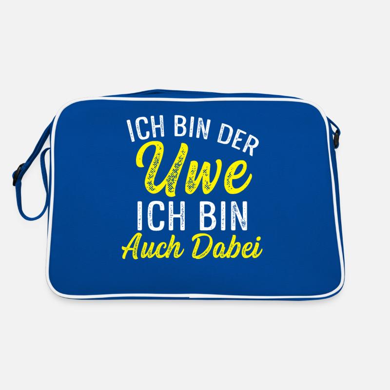 Ich bin der Uwe und bin auch dabei Retro Tasche