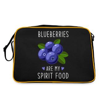 Aliments spiritueux aux bleuets - Sac Retro - noir/or - Dos