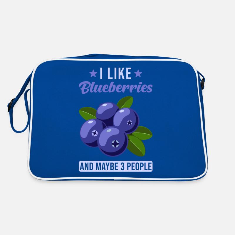 Blaubeeren Retro Tasche