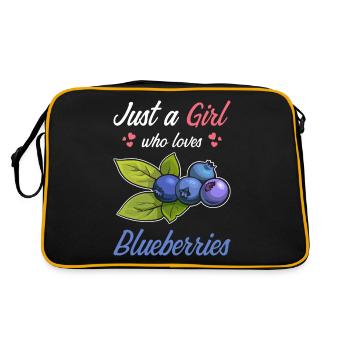 Juste une fille qui aime les bleuets - Sac Retro - noir/or - Dos