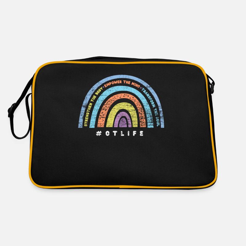 Ergotherapeut Therapie Regenbogen Retro Tasche