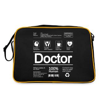 Docteur Docteur Cadeau - Sac Retro - noir/or - Dos
