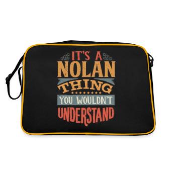 C’est une chose Nolan que vous ne comprendriez pas - Nolan - Sac Retro - noir/or - Dos