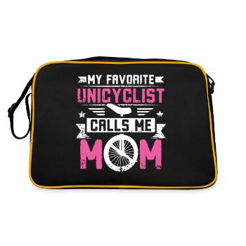 Maman monocycle - Sac Retro - noir/or - Dos
