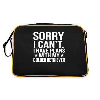 Golden retriever - Sac Retro - noir/or - Dos