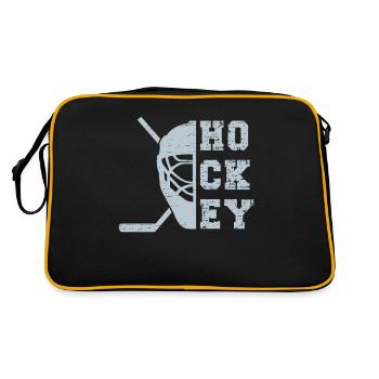 Eishockey Eishockey - Retro Tasche - Schwarz/Gold - Hinten