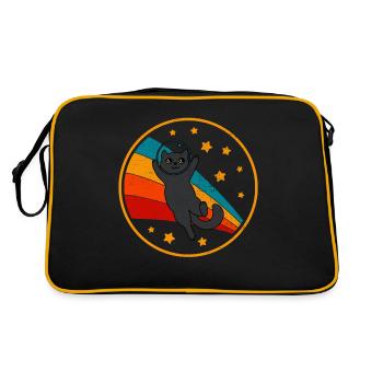 Bombay Cat Space Cat - Sac Retro - noir/or - Dos