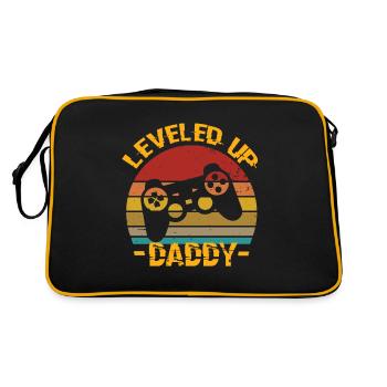 Monter de niveau Papa Papa Papa Anniversaire Papa - Sac Retro - noir/or - Dos