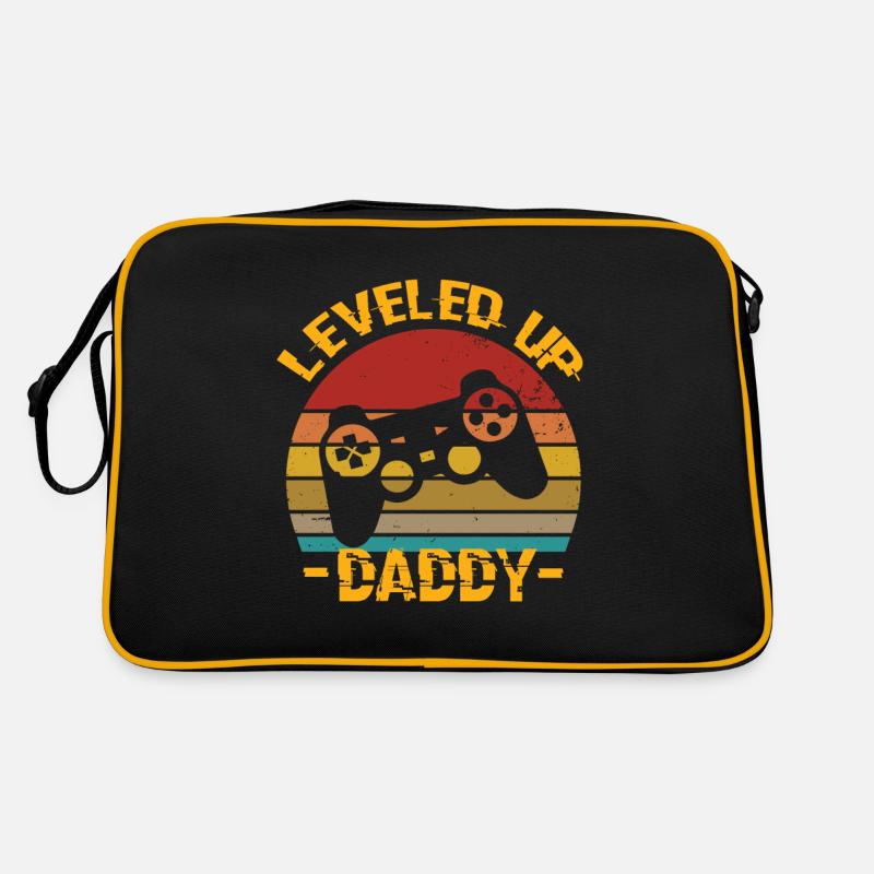 Level Up Daddy Papa Papa Geburtstag Papa Retro Tasche
